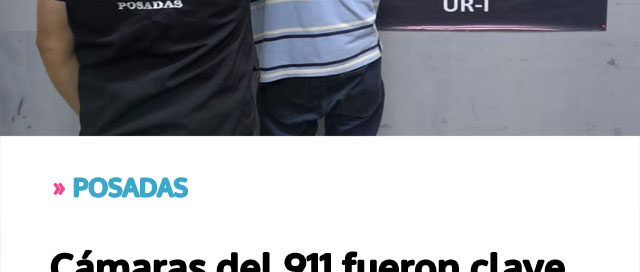 POSADAS: Cámaras del 911 fueron clave para recuperar 0 mil y detener al responsable de un robo a un comercio