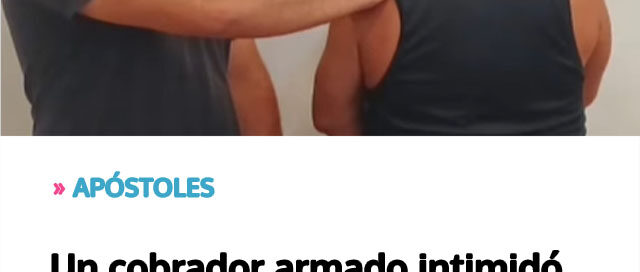 Un cobrador armado intimidó a un vecino y terminó detenido tras un operativo policial