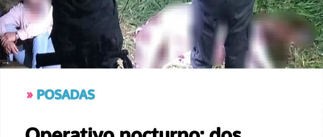 Operativo nocturno: dos hombres detenidos por abigeato y secuestro de armas en un predio rural