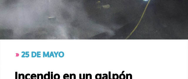 Incendio en un galpón generó un amplio despliegue de Bomberos durante la madrugada