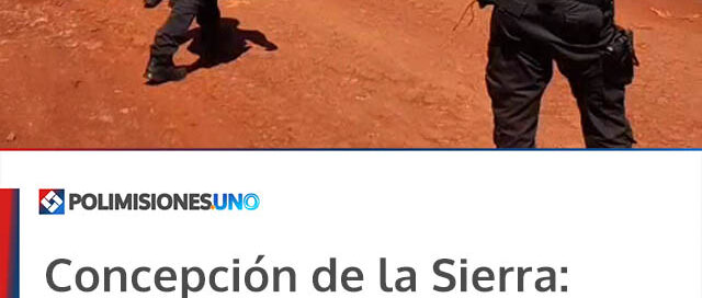 Concepción de la Sierra: tres detenidos tras atacar a policías con machetes y palos
