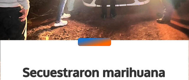 Secuestraron marihuana valuada en medio millón de pesos tras una persecución en Concepción de la Sierra